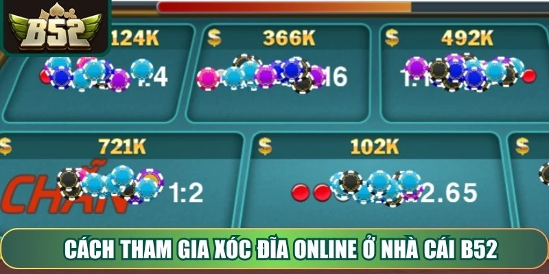 Cách tham gia Xóc Đĩa Online ở nhà cái B52